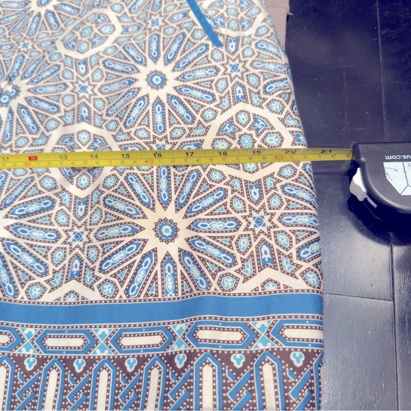 Ann Taylor Blue , White & Brown Unique Skirt Size 8P - Picture 10 of 10